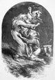 Shakespeare's King Lear - Wood Engraving Art Print by Sir John Gilbert