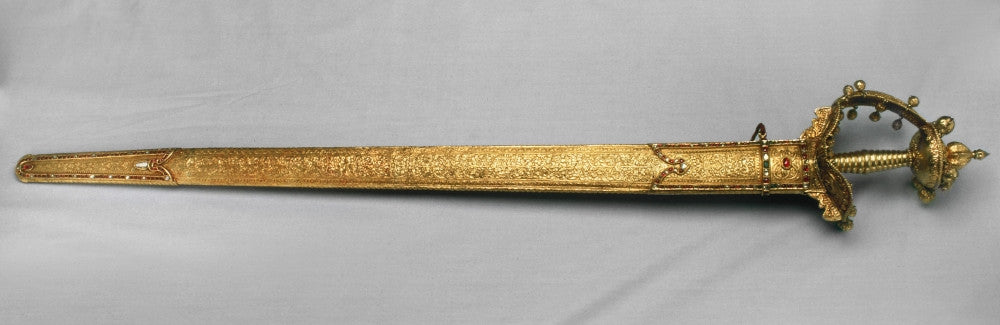 Decorative Sword Print from Mysore, India - 18th to Mid-20th Century