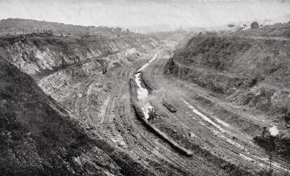 Culebra Cut Fine Art Print from The Panama Canal by J. Saxon Mills