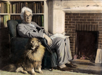 William Butler Yeats Oil on Photograph Fine Art Print by Granger Collection