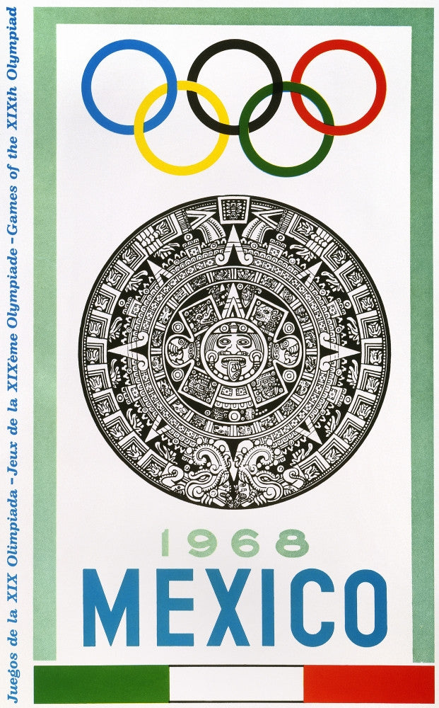 1968 Olympic Games Official Poster Print - Mexico City