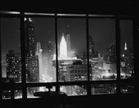Chicago Skyline at Night from Allerton Hotel Fine Art Print
