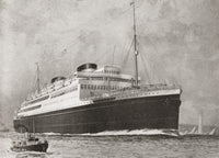 M.V. Britannic Ocean Liner Fine Art Print by Hilary Jane Morgan