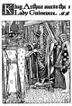 King Arthur Meets Lady Guinevere Fine Art Print by Howard Pyle