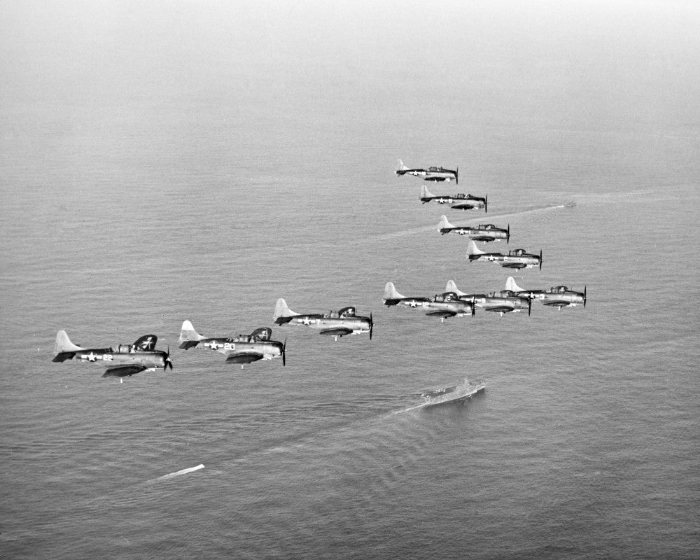 World War II U.S. Bombers Poster Print - Battle of Midway