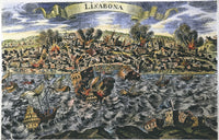 Lisbon Earthquake Fine Art Print - 1755 Contemporary Engraving