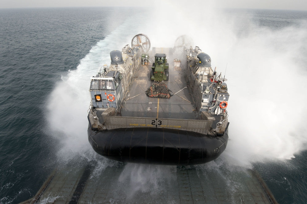 Landing Craft Air Cushion at USS Pearl Harbor Fine Art Print