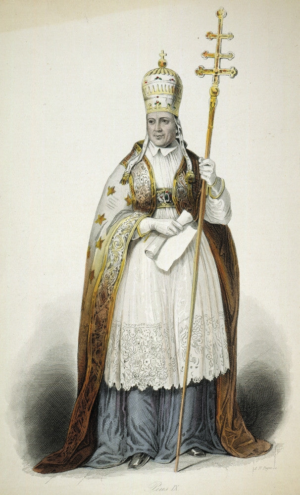 Pope Pius IX 19th Century Steel Engraving Poster Print by Granger Collection