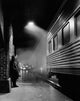 Man Waiting for a Train at a Railway Station Fine Art Print