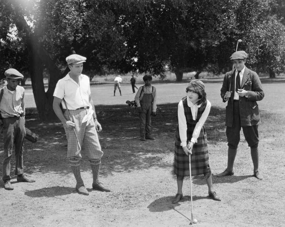 Silent Film Still: Golf Fine Art Print by Granger Collection