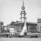 Magic Lantern Slide of Trafalgar Square with Charles I Equestrian Statue Fine Art Print by John Short