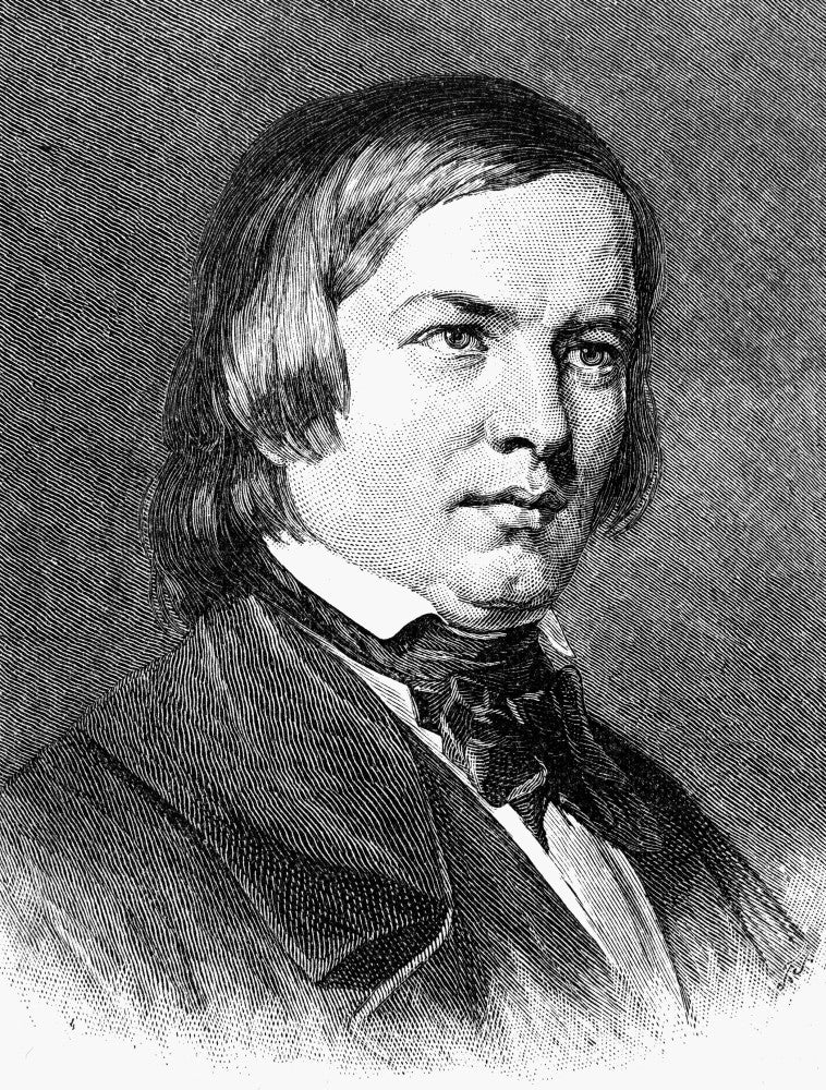 Robert Schumann Wood Engraving Fine Art Print by Granger Collection