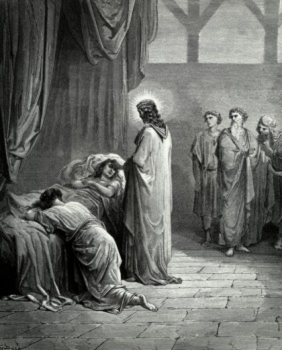 The Raising of Jairus' Daughter Fine Art Print by Gustave Dore