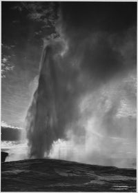 Old Faithful Geyser Fine Art Print by Ansel Adams