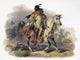 Bodmer Blackfoot Horseman Aquatint Engraving Fine Art Print