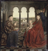 The Virgin of Chancellor Rolin Fine Art Print by Jan van Eyck