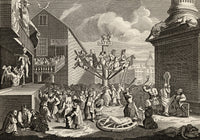 Emblematical Print of the South Sea from Hogarth's Works - 1833