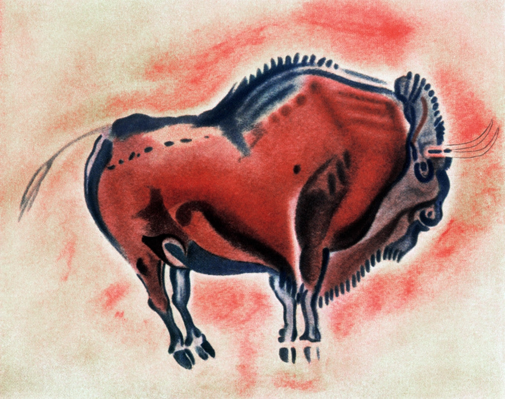 Spain: Prehistoric Bison Bull Fine Art Print by Granger Collection