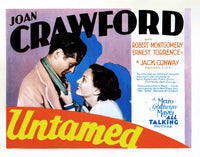 Untamed Movie Poster Print Featuring Joan Crawford and Robert Montgomery (1929)
