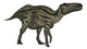 Shantungosaurus Dinosaur Fine Art Print - White Background