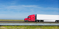 Semi Truck on Highway Fine Art Print - US Interstate 5, California