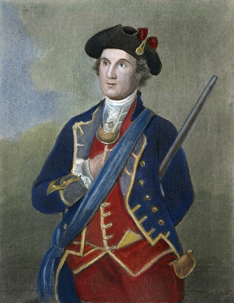 George Washington as Colonel in Virginia Militia Fine Art Print