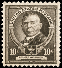 Booker T. Washington Commemorative Postage Stamp Poster Print by Granger Collection