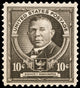 Booker T. Washington Commemorative Postage Stamp Poster Print by Granger Collection