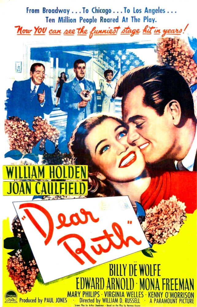 Dear Ruth Movie Poster Fine Art Print - 1947 Classic Film
