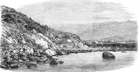 The Start of the Railway from Valparaiso to Santiago Etching by John Short