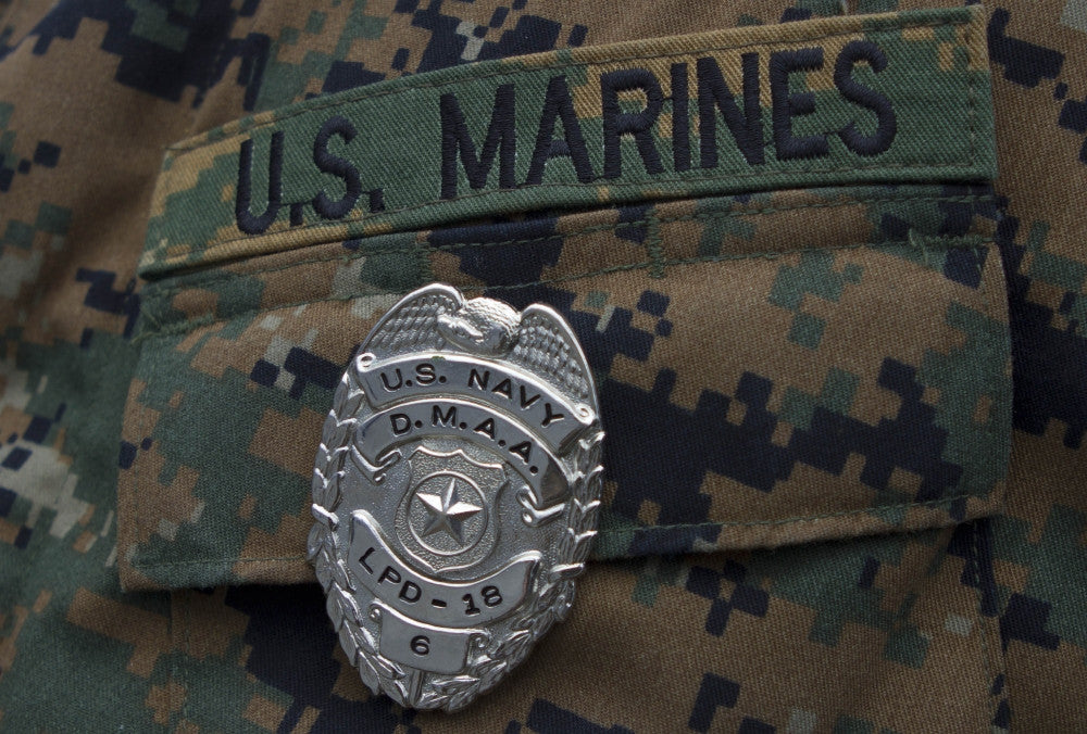 Close-Up of U.S. Marine Duty Master-at-Arms Badge Poster Print