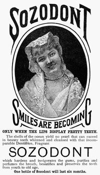 Sozodont Toothpaste American Advertisement Fine Art Print, 1890