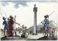 Saint Simeon Stylites Etching - French 19th Century Art Print by Granger Collection