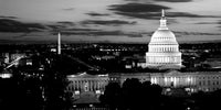 Washington DC Dusk Cityscape Poster Print - Fine Art