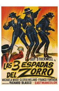 The Three Swords of Zorro Movie Poster (11 x 17)