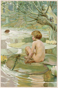 Water Babies Fine Art Print by Mary Evans Picture Library