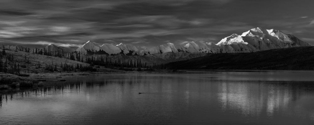 Panoramic View of Mount Denali from Wonder Lake Fine Art Print by Panoramic Images