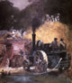 Steam Thresher Fine Art Print by Mary Butler - 19th Century