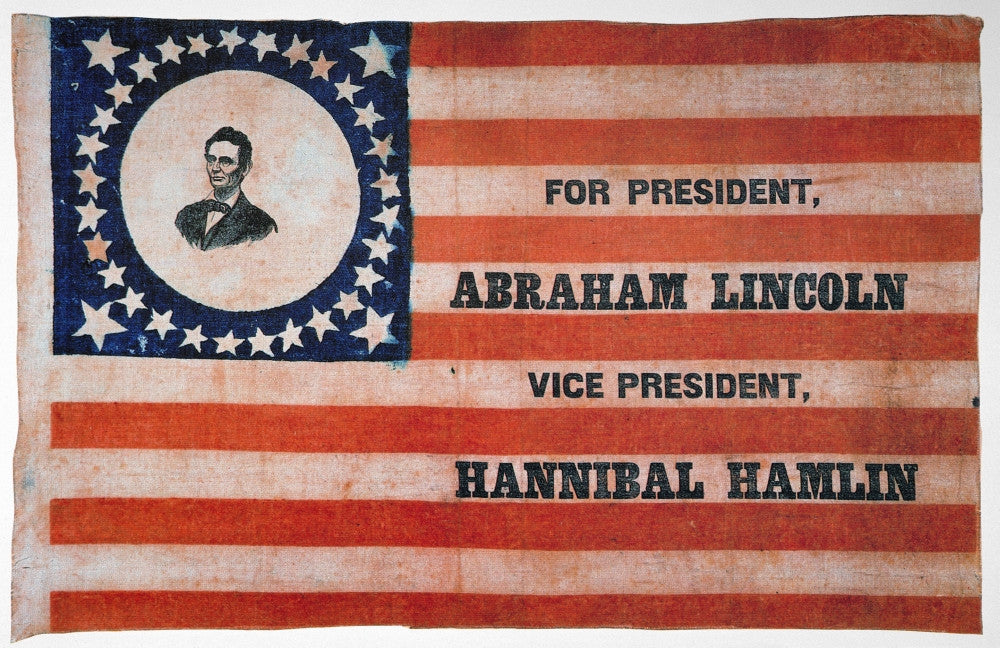Presidential Campaign 1860 - Abraham Lincoln & Hannibal Hamlin Fine Art Print