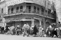 Jewish Families Evacuating Jerusalem's Old City - Historical Poster Print