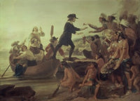 Landing of Roger Williams, 1636 - Alonzo Chappell Fine Art Print