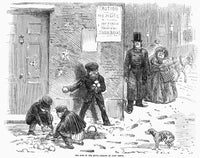 Boys in the Snow Fine Art Print - England: Winter, 1855