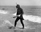 Close-Up Scuba Diver with Harpoon Fine Art Print