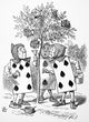 Queen of Hearts' Gardeners Fine Art Print - Alice in Wonderland by Sir John Tenniel