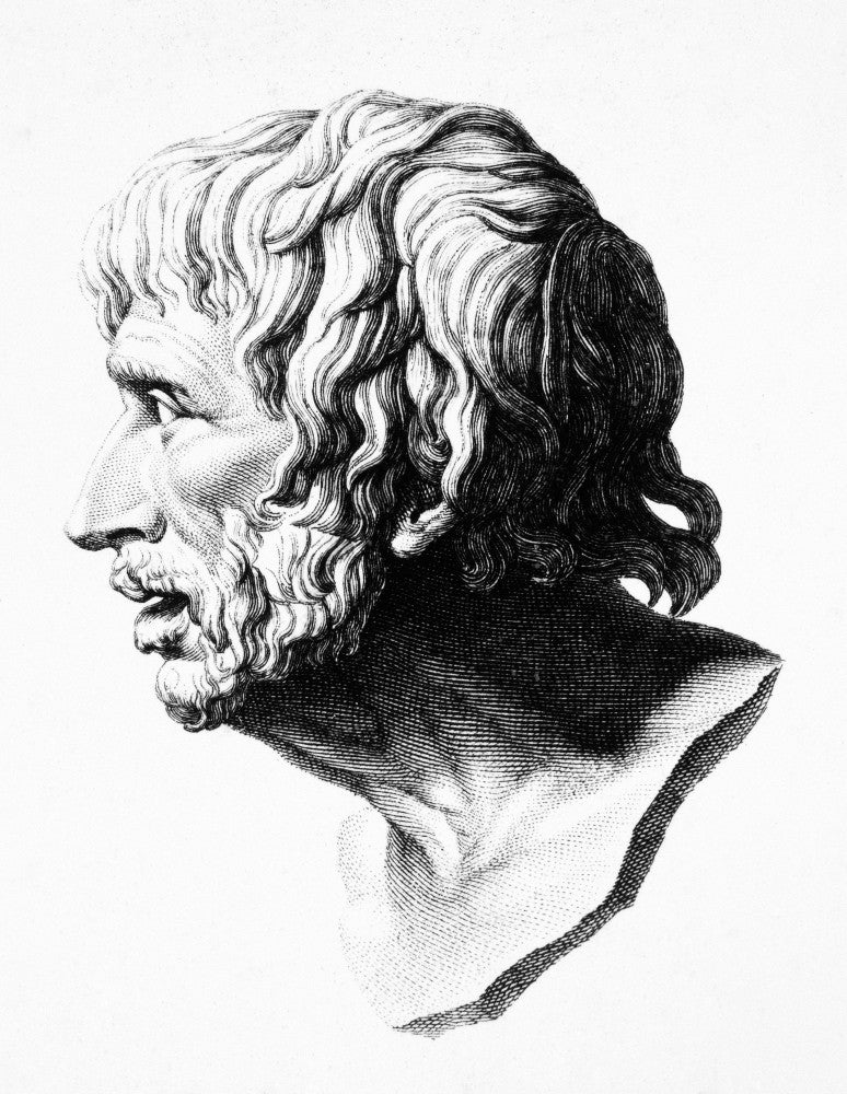 Lucius Annaeus Seneca Line Engraving Fine Art Print by Granger Collection