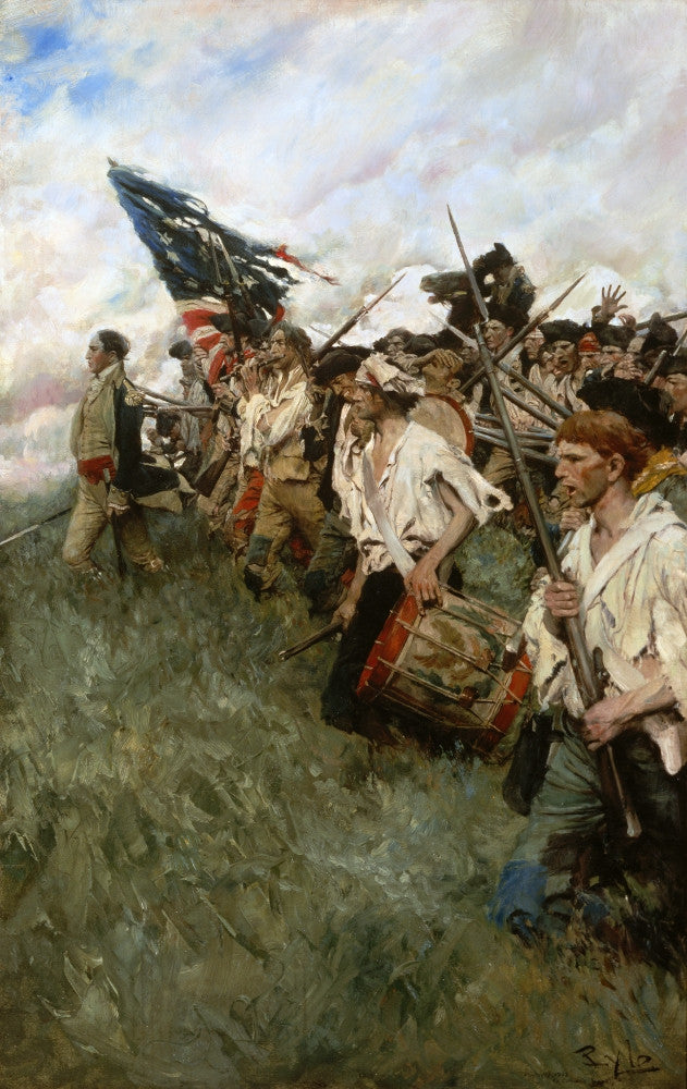 The Nation Makers - Battle of Brandywine Fine Art Print by Howard Pyle