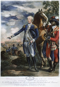 Marquis de Lafayette and James Armistead at the Siege of Yorktown - Fine Art Print