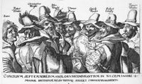 Guy Fawkes and the Gunpowder Plot Conspirators Etching Print - 1605