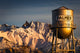 Palmer Water Tower and Matanuska Peak Sunset Fine Art Print by Sunny Awazuhara-Reed