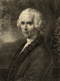 Jean-Jacques Rousseau Photo-Etching Print - Swiss Philosopher